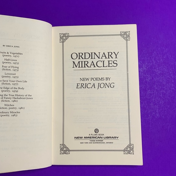 “Ordinary Miracles” , poems by Erica Jong - Picture 12 of 12